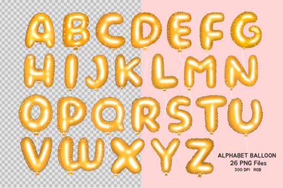 Alphabet Balloon Clipart Transparent for Creative Workflow Integration
