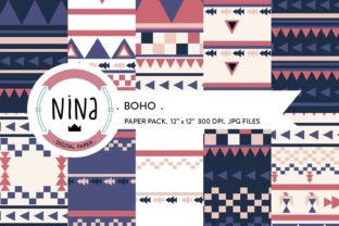 Boho Digital Paper Pack
