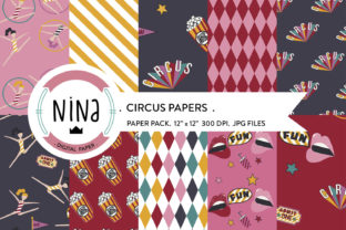Circus Digital Paper & Scrapbook