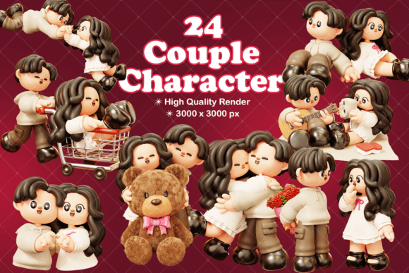 Couple Character, Boyfriend, Girlfriend: A Versatile Resource for Creative Projects