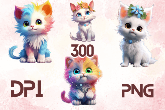 Cute Lovely Baby Cats Sublimation 09: A Delightful Addition to Your Creative Projects