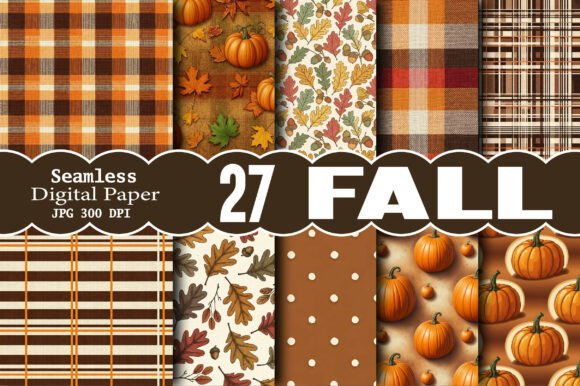 Fall SEAMLESS Digital Pattern: A Versatile Design for All Your Creative Needs