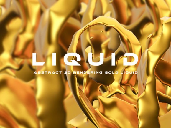 Gold Liquid Background: A Versatile Tool for Modern Design Projects