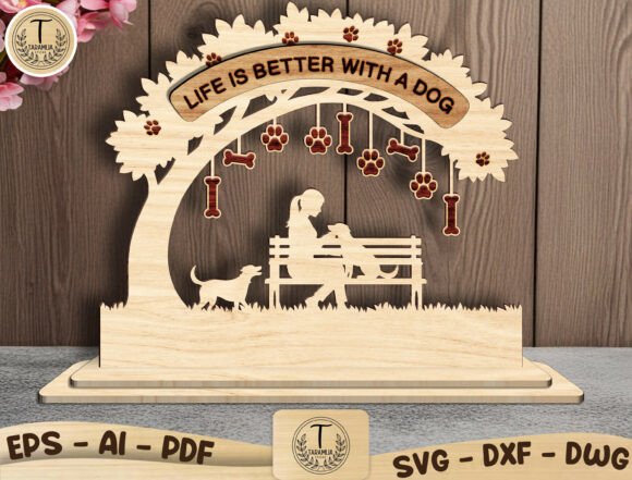 Life is Better with a Dog SVG