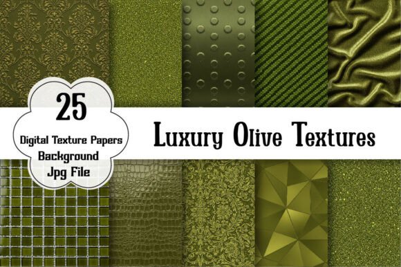 Luxury Olive Textures: A Touch of Elegance for Creative Projects