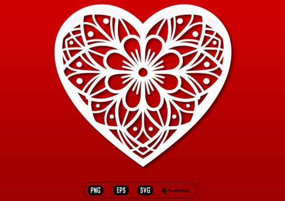Mandala Heart Floral Ornament SVG: A Timeless Addition to Modern Creative Projects