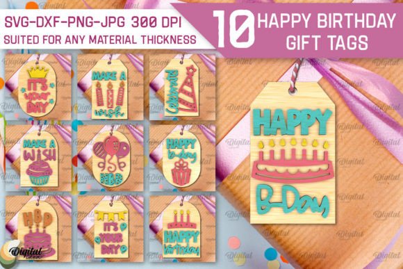 Maximize Creativity with the Happy Birthday Gift Tags Lasercut Bundle