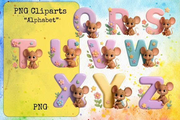 Mouse Alphabet – Ein zauberhaftes Design für kreative Projekte