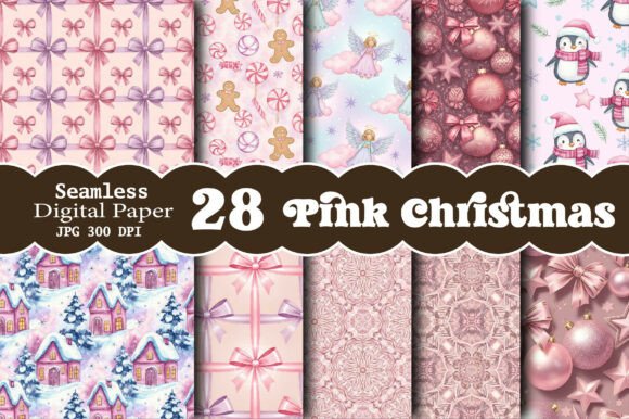 Pink Christmas Seamless Patterns: A Strategic Addition to Your Creative Toolkit