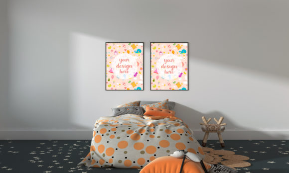 Positive Minimalist and Colorful Room for Creative Expression