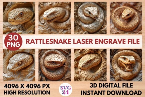 Rattlesnake Laser Engrave File