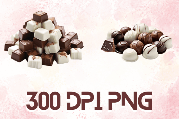 Realistic Chocolates Tasty Graphics 01