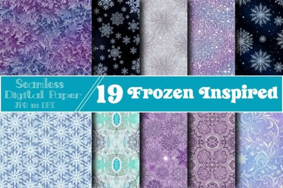 Seamless Frozen Inspired Digital Papers: A Designer’s Dream and a Creator’s Joy
