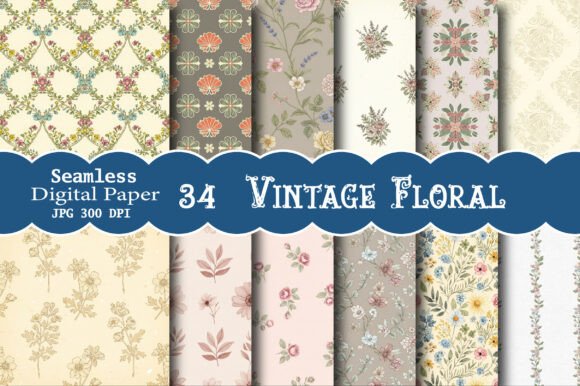 Vintage Floral Seamless Patterns: A Timeless Touch for Modern Creativity