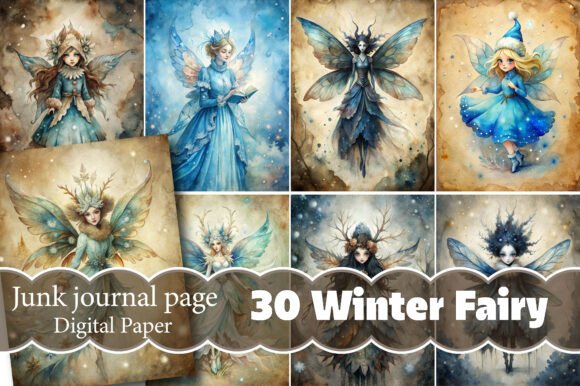 Winter Fairy Junk Journal Pages: A Creative Powerhouse for Every Project