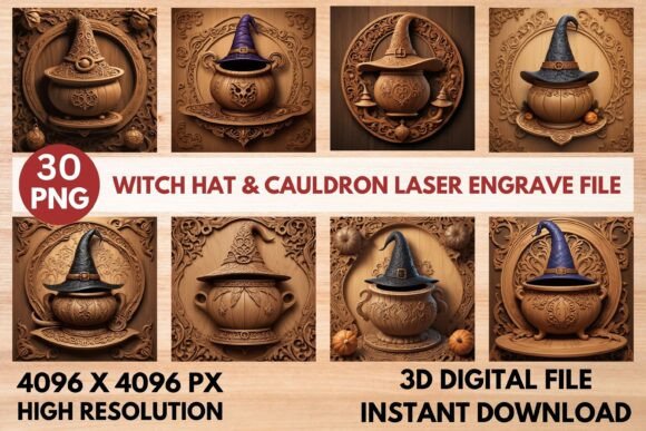 Witch Hat Cauldron Laser Engrave File: A Strategic Tool for Creative Professionals